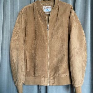Jack and Jones Faux Suede Bomber Jacket